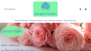 Page d'accueil du site : Fleurs artificielles