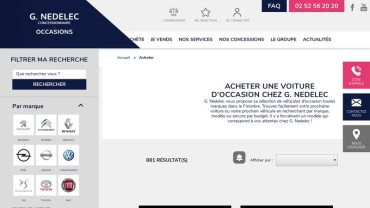 Page d'accueil du site : G. Nedelec - Acheter