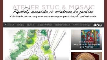Page d'accueil du site : Stuc et Mosaic
