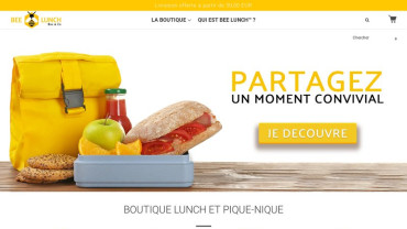 Page d'accueil du site : Bee lunch
