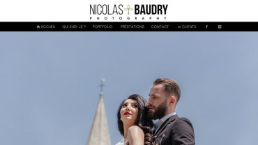 Page d'accueil du site : Nicolas Baudry Photography