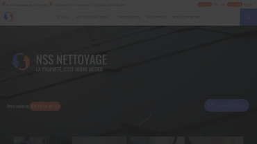 Page d'accueil du site : NSS Nettoyage