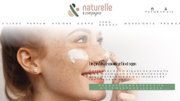 Page d'accueil du site : Naturelle & Compagnie