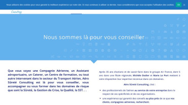 Page d'accueil du site : Aéro Sûreté Consulting