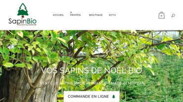 Page d'accueil du site : SapinBio Racines du Morvan