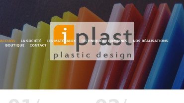 Page d'accueil du site : Iplast
