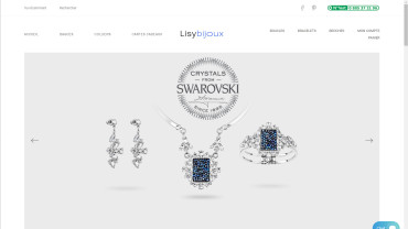 Page d'accueil du site : Lisybijoux