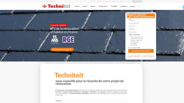Page d'accueil du site : Technitoit