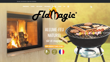 Page d'accueil du site : Flamagic 