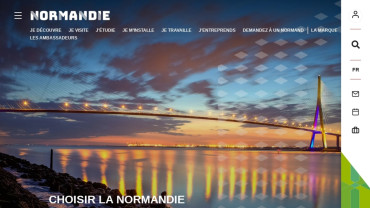 Page d'accueil du site : Choisir la Normandie