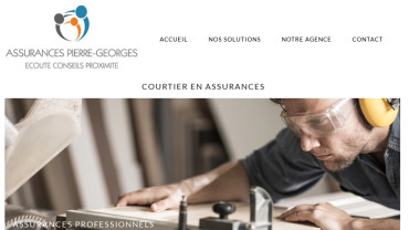 Page d'accueil du site : ASSURANCES PIERRE-GEORGES