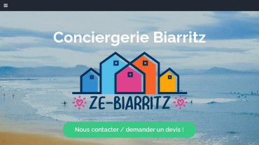 Page d'accueil du site : Ze-Biarritz