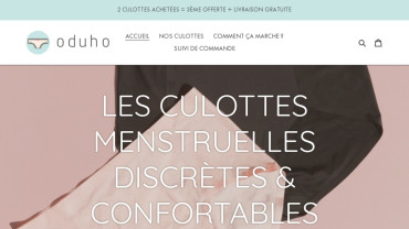 Page d'accueil du site : Oduho