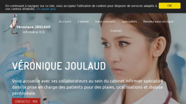 Page d'accueil du site : Véronique JOULAUD