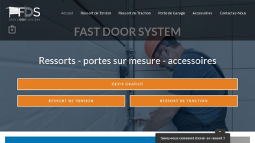 Page d'accueil du site : Fast Door System