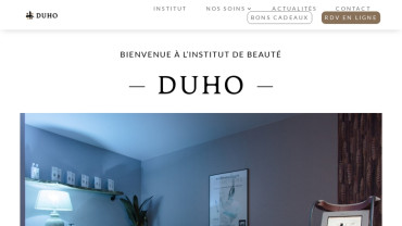 Page d'accueil du site : Institu DUHO