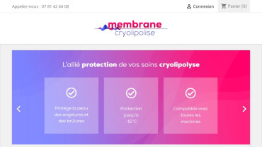 Page d'accueil du site : Membrane cryolipolyse