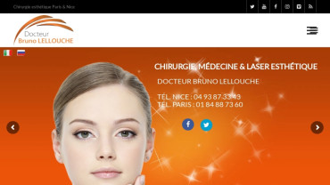 Page d'accueil du site : Docteur Bruno LELLOUCHE