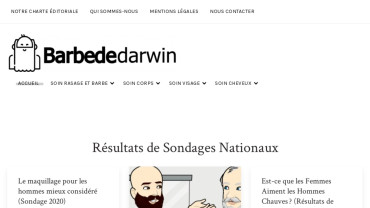 Page d'accueil du site : Barbe de Darwin