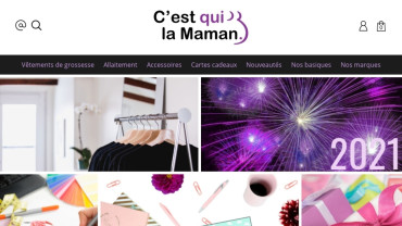 Page d'accueil du site : C'est Qui La Maman