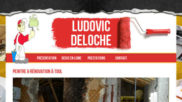 Page d'accueil du site : Deloche Rénovation