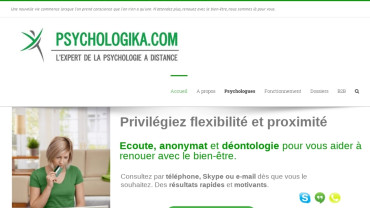 Page d'accueil du site : Psychologika