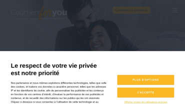 Page d'accueil du site : Courtiers For You