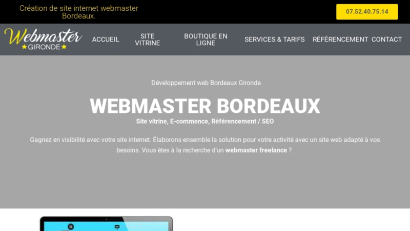 Webmaster Gironde 