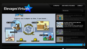 Page d'accueil du site : Elevages Virtuels 
