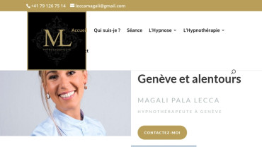 Page d'accueil du site : Hypnothérapeute Genève 