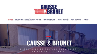 Page d'accueil du site : Causse & Brunet