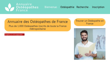 Page d'accueil du site : Annuaire Ostéopathe