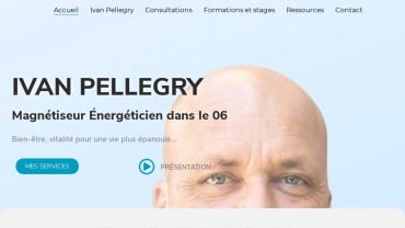 Page d'accueil du site : Ivan Pellegry