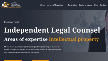 Page d'accueil du site : Legal Business Solutions