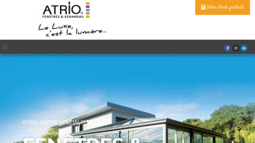 Page d'accueil du site : Atrio 