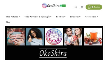 Page d'accueil du site : OkoShira