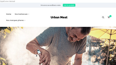 Page d'accueil du site : Urban Meat