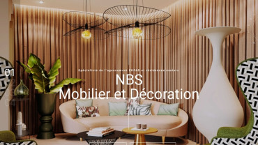 Page d'accueil du site : NBS Mobilier&Décoration
