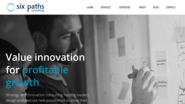 Page d'accueil du site : Six Paths Consulting 