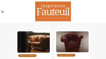 Page d'accueil du site : Inspiration Fauteuil Chesterfield