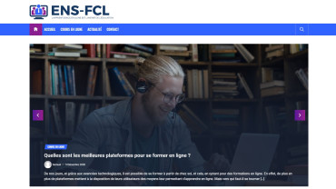 Page d'accueil du site : ENS-FCL