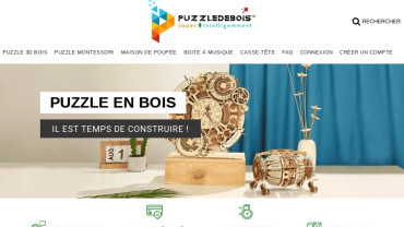 Page d'accueil du site : Puzzledebois