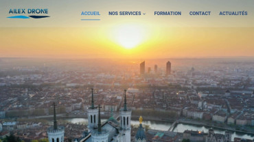 Page d'accueil du site : AILEX DRONE