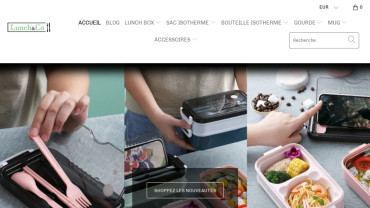 Page d'accueil du site : Lunch & Co