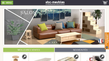 Page d'accueil du site : ABC Meubles