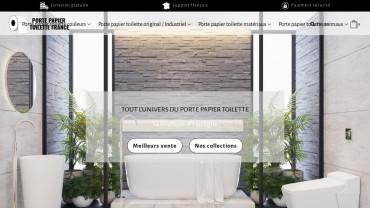 Page d'accueil du site : Porte Papier Toilette France