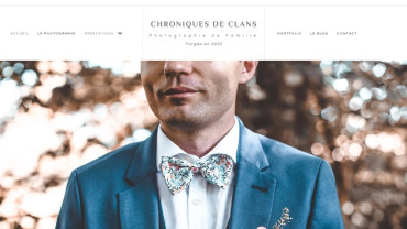 Page d'accueil du site : Chroniques de Clans