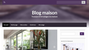 Page d'accueil du site : Blog Maison