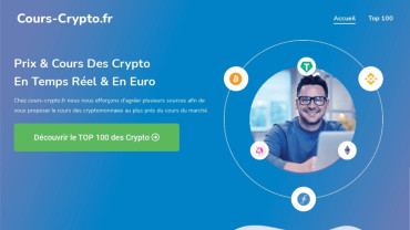 Page d'accueil du site : Cours-crypto.fr