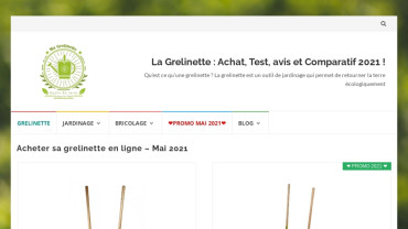 Page d'accueil du site : Grelinette.fr